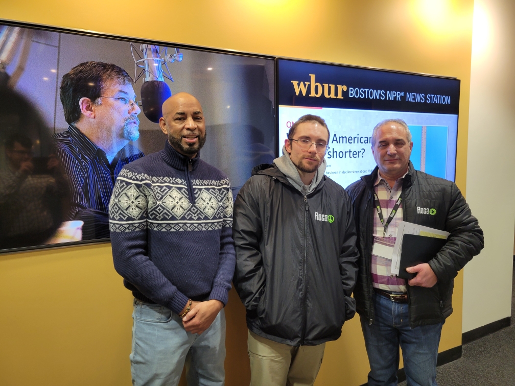 Selvin and guests at WMUR radio